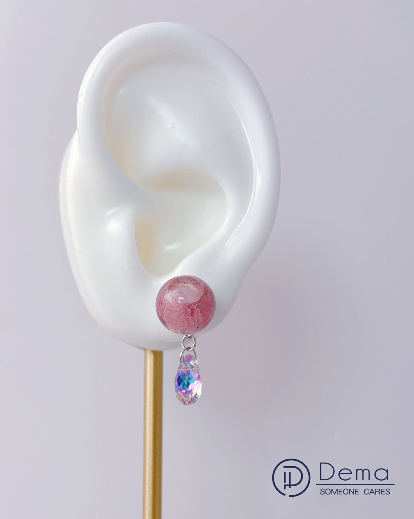Swarovski 水晶母乳珠耳環